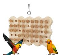 Juguetes de madera de corcho para pájaros, juguete para masticar pájaros, juegos de búsqueda del tesoro de corcho para ocultar golosinas, juguete de loro para inteligencia y emociones pequeñas y