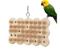 Juguetes de madera de corcho para pájaros, juguetes para morder, juegos de búsqueda del tesoro de corcho para ocultar golosinas, juguete de loro para inteligencia y emociones de pájaros pequeños y