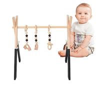 Juguetes de madera para gimnasio - Marco de pino de juguete plegable para recién nacidos | Juguetes de desarrollo temprano para guardería, sala de recién nacidos, sala de estar, centro de Bexdug