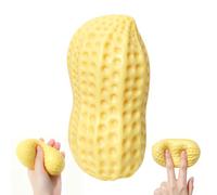 Juguetes de maní, bola de alivio del estrés en forma de cacahuete, juguete suave para apretar, bola de descompresión de agarre de mano para oficina, escritorio, concentración, relajación, portátil