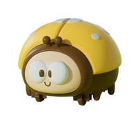 Juguetes de Mariquita, 3.7x3.4x2.8 Pulgadas de Juegos sensoriales interactivos, Ventilador de Pelota de Mariquita Divertida, toyos de Arrastre USB para niños niñas 3+ Regalos, Amarillo