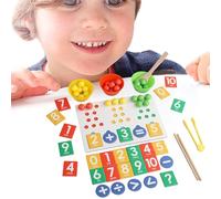 Juguetes De Matemáticas,Formas Y Colores De Cuentas con Clip | Juguetes De Matemáticas para Niños Pequeños | para Niños De 3 Años Y Más Educación En Casa Aula Preescolar Niñas Y