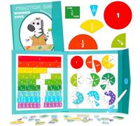 Juguetes de matemáticas Montessori, Juguetes de Aprendizaje de aritmética, Juego de cálculo de fracciones, Juguetes de matemáticas para niños, Regalos para Empezar el Colegio