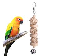 Juguetes de mordazas de pájaro, Juguetes de cacatúas, jaula de pájaros de madera destructora de loro juguete, Juguetes de entrenamiento de aves para pájaros pequeños, medios, adecuados para todo tipo