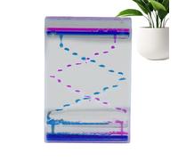 Juguetes de movimiento líquido, temporizador líquido, temporizador de burbujas acrílico, juguetes sensoriales líquidos para adultos y juguetes relajantes, temporizadores de agua para decoraciones de