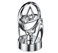 Juguetes de oficina cinéticos, juguetes físicos para adultos | Decoración de arte cinético | Plantilla de péndulo de Newton orbital alimentado por USB, de órbita magnética, modelo de