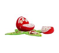 Juguetes de oler caninos, rompecabezas de peluche interactivo con diseño de sandía con chillón, juguetes de despertar con papel arrugado para perros, para casa, salón, rincón tranquilo, tiempo solo