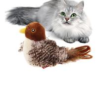 Juguetes de pájaro de sonido, pájaro chirriante simulado - Juguetes interactivos de plumas para gatos | Juguetes interactivos para gatos con sonidos de simulación realistas, y simulación de juguetes