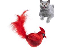 Juguetes de pájaros para gatos, alas que aletean y cantan súper suaves, juguete interactivo para pájaros voladores, para estimulación mental, ejercicio físico, alivio del aburrimiento, ejercicio de