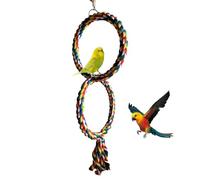 Juguetes de para Loros, Campana de Perca Colgante, Juguetes de Jaula de pájaros, Hamaca Escalada, Juguetes de Jaula de pájaros, Colorido arcoíris, Jaula de periquitos, Jaula de