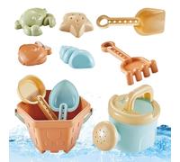 Juguetes de para niños - 10 Piezas Cubo Pala Rastrillo | Set de Juego Exterior para arenero - para Patio Trasero, Playa, Piscina, Orilla Lago, ribera río, jardín, niños y niñas Desde 3 años en