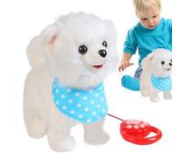 Juguetes De Peluche - 5.5 Pulgadas, Juguete Para Perros De Paseo, Versátil | Cachorro Robot Realista De Alto Rendimiento, Juguete Animal Que Ladra Para Niños Niñas, Regalo De Cumpleaños D