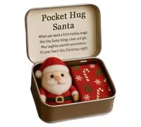 Juguetes De Peluche Con Temática De Navidad | de Fieltro con Mensaje de Aliento - Tarjetas Con Mensajes Inspiradores | Para Hombres, Novio, Mujeres, Compañeros De Trabajo, Amigos, Adultos, Y Pascua