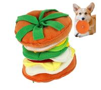 Juguetes de peluche para perros - Hamburguesa Forma Suministros para Mascotas | Peluches Para Perros,Para Cachorros Pequeños Y Medianos Razas Juego Entrenamiento Cuidado Navidad Cumpleaños