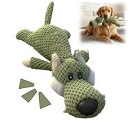 Juguetes de peluche para perros masticadores agresivos, indestructibles para cachorros, juguetes masticables chirriantes para dentición, juguetes interactivos para perros masticadores pesados