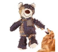 Juguetes De Peluche Para Perros Masticadores Agresivos - Oso Robusto Interactivo Resistente Con Chirrido,Animal De Peluche Para Perros Indestructible,Para Masticadores Intensos, Razas Pequeñas Y Media