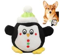 Juguetes De Peluche Pingüino Papá Noel para Perros Juguete Interactivo