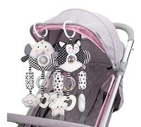 Juguetes de Peluche Suaves, Sonajero Colgante Blanco y Negro con Cuentas de Colores, Calma Las Emociones del bebé, Regalo Ideal para Familias con Recién Nacidos (Generic0tu3462sgc-10341796)