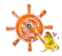 Juguetes de periquito | Colorido Interactivo Girando Pequeña Rueda con Sonajero,Sonajero giratorio para Accesorios de Jaula de Pájaros,para Periquitos Conures Lori's Lori's Loros Movimiento