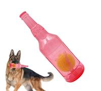 Juguetes de perro chirriante en forma de botella - Juguetes de lanzamiento interactivos para perros, herramienta de masticación para mascotas para limpieza de dientes | Ayuda de entrenamiento para el