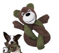 Juguetes de perro genéricos, 23,62 x 9,84 x 2,36 pulgadas, 20,87 x 8,66 x 1,97 in, 10,63 x 9,45 x 3,94 pulgadas de dibujos animados Animal Chew Toys, Interactive Teething Relief, Fun Pet Supplies for