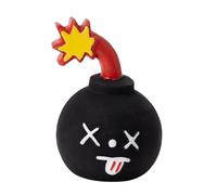 Juguetes de perros chirridos - 4.5x4.5x7cm juguete de cachorro de látex resistente para horario familiar, viajar con funciones de entrenamiento divertidos, juguete de pelota interactiva para el jardín