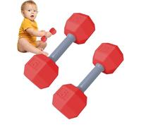 Juguetes de peso, mancuernas de entrenamiento, 2 piezas de entrenamiento para juguetes de juguete, mordida más fácil de jugar en el gimnasio
