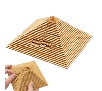 Juguetes de Pirámide Egipcio, Juguetes de Puzzle de Madera de Pirámide Triangular, de Puzzle de Madera 3D, Puzle Quemando El Cerebro 19x19x10cm | Juego de en de Regalo para e