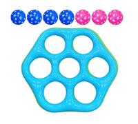 Juguetes de Piscina para, Flotador Acuático Hexagonal de Lanzamiento, Juego de Lanzamiento de anillos de Playa, para 3 a 8 Años, Playa, lago, , Vacaciones, Viaje Familiar, Parque al aire