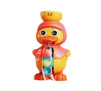 Juguetes de piscina para niños, juguetes de piscina de pato - Modelo de pato con rueda de agua giratoria para niños pequeños,Juguete de ducha preescolar interactiva con fuertes tazas de succión para n