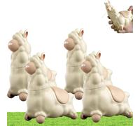 Juguetes de pistola de agua, rociadores de agua creativos de dibujos animados de alpaca, mini juguete de piscina de animales de mano con cabezal giratorio de 45° para diversión al aire libre