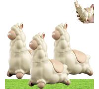 Juguetes de pistola de agua, rociadores de agua creativos de dibujos animados de alpaca, mini juguete de piscina de animales de mano con cabezal giratorio de 45° para diversión al aire libre
