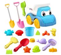 Juguetes De Playa - 19 Piezas, Juguetes con , Cubo | Set De Juego Perr Niños, Kit De Juego Contras para Playas Coloridas con Cubetas, Palas, para Niños, Playa Al Aire Libre