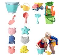 Juguetes de playa | Juego portátil al aire libre con juego de cubo y pala, juguetes de viaje para playa | Para piscina, patio, jardín y