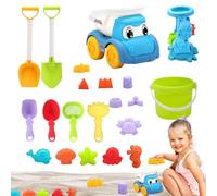 Juguetes de playa para niños pequeños, juguetes de playa para - 20 piezas coche de playa cubo para niños pequeños,Los juguetes de castillo de para la playa incluyen , palas, moldes, de