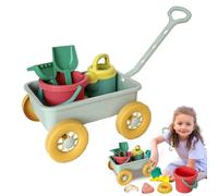 Juguetes de Playa para niños pequeños, Kit de construcción de Castillos de,Aprendizaje temprano Juguete de Juego de con Trolley 8 Piezas | Portes de Juego al Aire Libre para niños Adolescentes para n