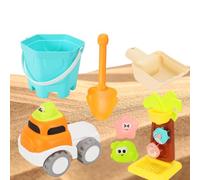 Juguetes de Playa y - Juegos de Excavadora de Dibujos Animados | Juguetes de de Viaje 7 piezas - al aire libre, Piscina, Agua, Natación, buceo, Vacaciones de verano, Familia, al aire libre