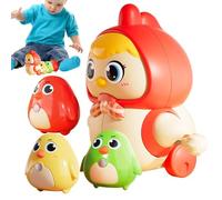 Juguetes de pollo de Pascua, juguete de pollo cargado,Pollo caminando Lindos juguetes de carga | Juguete de pollo saltando, juguete de relojería pequeño, calcetines de Pascua para bolsos r