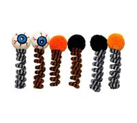 Juguetes de primavera para gatos de Halloween, juguetes interactivos para mascotas, decoración portátil, recuerdos de fiesta para sala de estar, dormitorio, regalo, 6 piezas