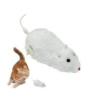 Juguetes de ratones para gatos, juguetes de ratones de cuerda | Juguete interactivo de ratones de caza para gatos, ratones de peluche realistas, juguetes para mascotas, ratones mecánicos, juguete de