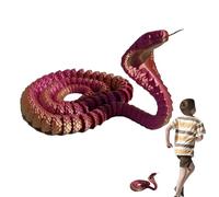 Juguetes de serpientes 3D, animales impresos en 3D, Divertidos animales en , juguetes de serpientes, Accesorios de broma, decoración de escritorio, serpiente articulada, juguetes impresos en para