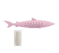 Juguetes de silicona for masticar gatos, hierba gatera for mascotas, molares, limpieza de dientes, simulación de forma de pez, juguete interactivo de entrenamiento for gatos juguetes gatos interactivo