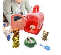 Juguetes de simulación para Perros: Juego Completo de 8 Piezas, estación de Cuidado de Jaula para Perros, Cachorro Educativo, de Juguetes portadores | Kit de Juego de rol para Veterinarios de ma