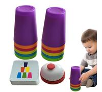 Juguetes De Tazas De Anidación Apilamiento - Juego De Pila De Clasificación De Color Preescolar, Juego De Pila De Clasificación De Color | Copas Rápidas De Actividad Motora, Entrenador De La Torre Mon