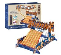 Juguetes de tejido Juguetes - Doom Set para ellos con hilo y herramientas | Kit de artesanía de tejido a mano Sistema intuitivo para principiantes que desean aprender técnicas de tela