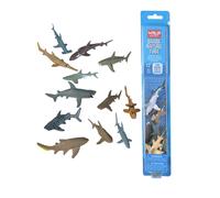 Juguetes de tiburn de la Repblica de Wild Nature Tube Aquatic Animal Shark Supplies Ocean Toys Kid Gifts Toys Educational Toys 12- Pieces 1.5 ""a 3""