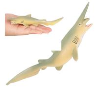 Juguetes de tiburón, 2x7.5x1.7 juguetes de animales de mar, figuras realistas de animales oceánicos Bath Plastic Educational para fiestas para niños, topper de pastel, regalos y proyectos escolares S
