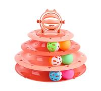 Juguetes de Torre de Gato-Ball, Scooter de Juguete de Gato Torre de Bola de Bola de Combate Interactivo Juguete de con Placa girada y Juguete para Mascotas al Aire Libre para Espiritual