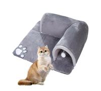 Juguetes De Tubo De Túnel De Gato,Túnel De Gato Y Juguete De La Cama, Tubo De Juguete Para Gato Con Bola Colgante, Nicho Interactivo Para Gato De Tubo Para Conejos, Conejos, Perros Y Animales Pequeños