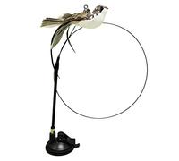 Juguetes de varita para gatos: juguete de poste de gato con ventosa fuerte - Juguetes interactivos para gatitos aburridos en interiores con burbujas Artefacto de cosquillas de alambre de acero Delr